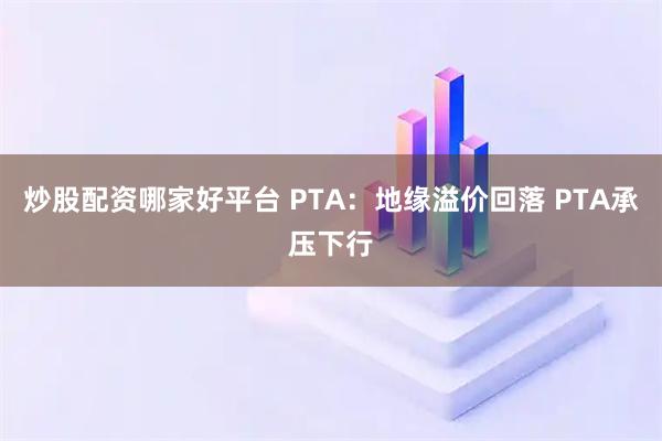 炒股配资哪家好平台 PTA：地缘溢价回落 PTA承压下行